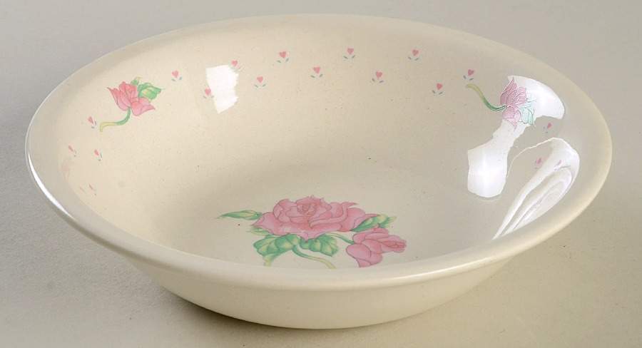Pink Rose Coupe Cereal Bowl by Tabletops Unlimited-1