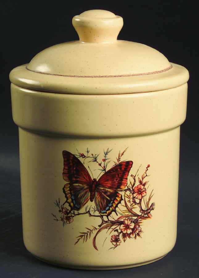 Butterfly Medium Canister & Lid by Treasure Craft-1