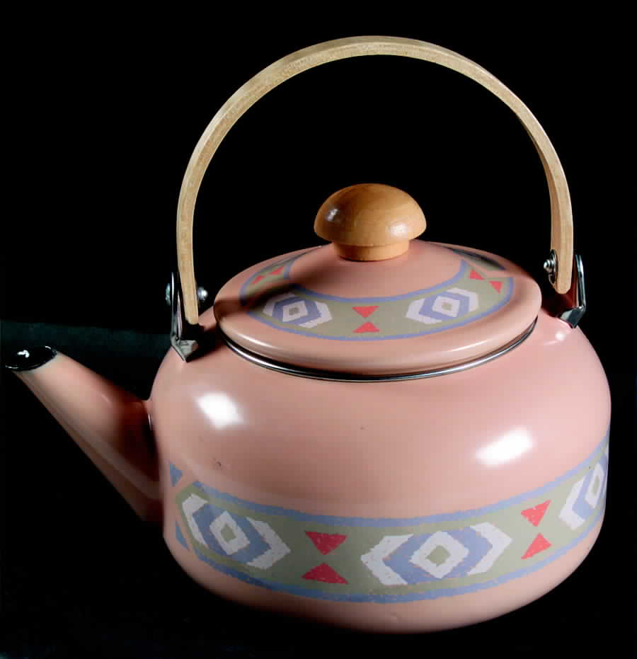 Southwest Metal Kettle & Lid by Treasure Craft-1