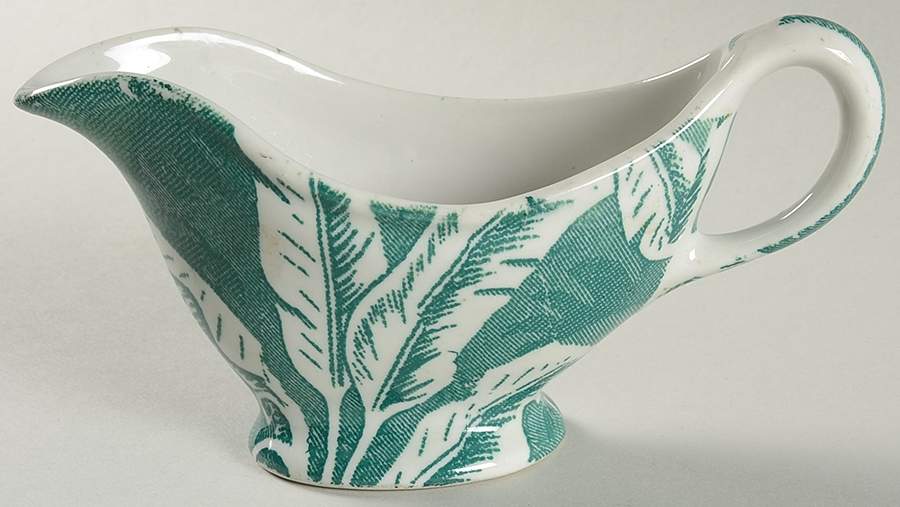 Palm Green Gravy Boat by Tepco-1