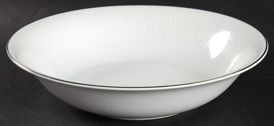 White Lace 9" Round Vegetable Bowl by Towne House-1