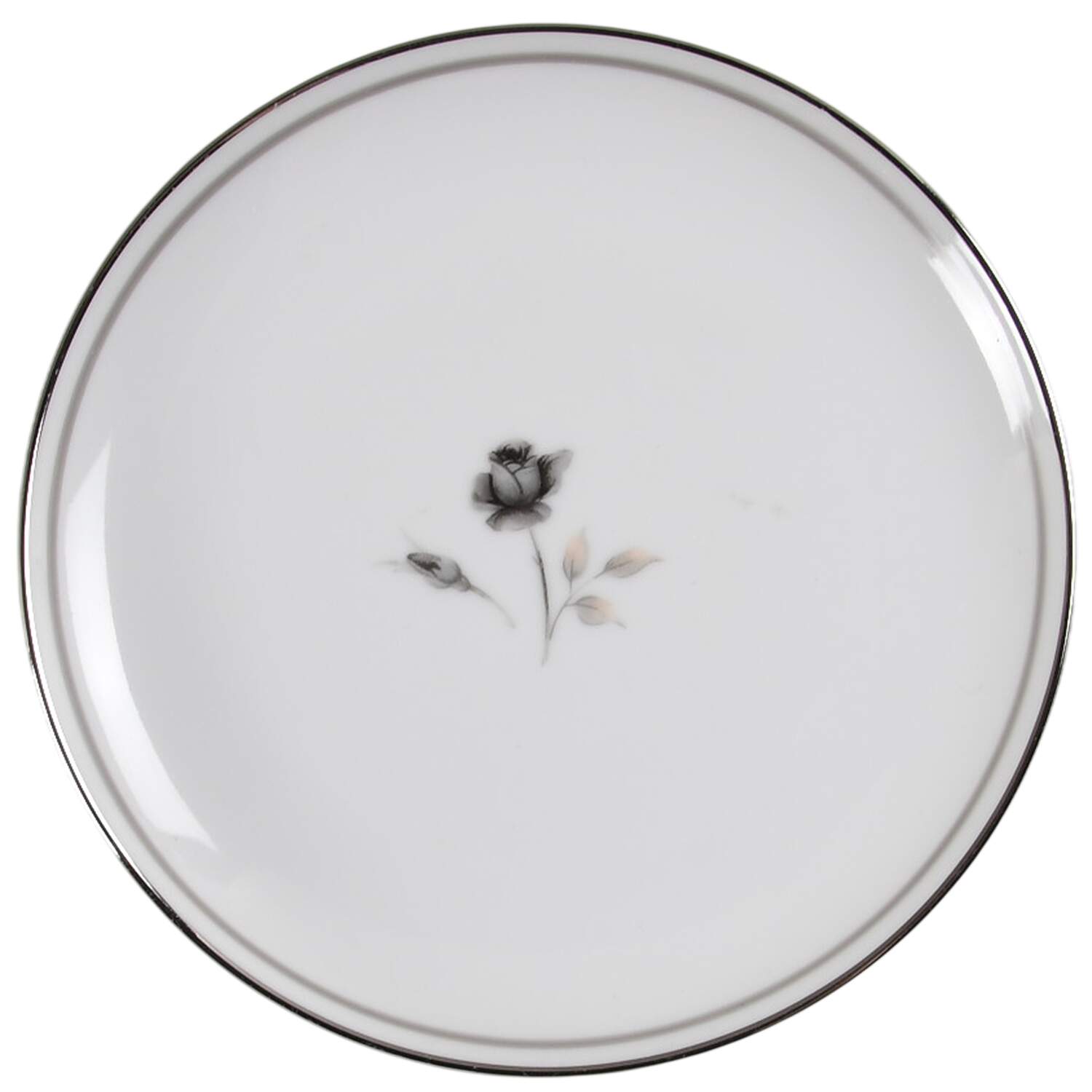Midnight Rose Bread & Butter Plate by Three Crown (Japan)-1