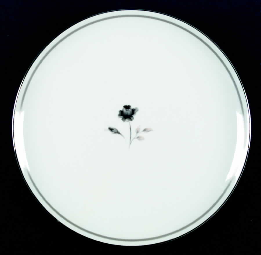 Midnight Rose Dinner Plate by Three Crown (Japan)-1