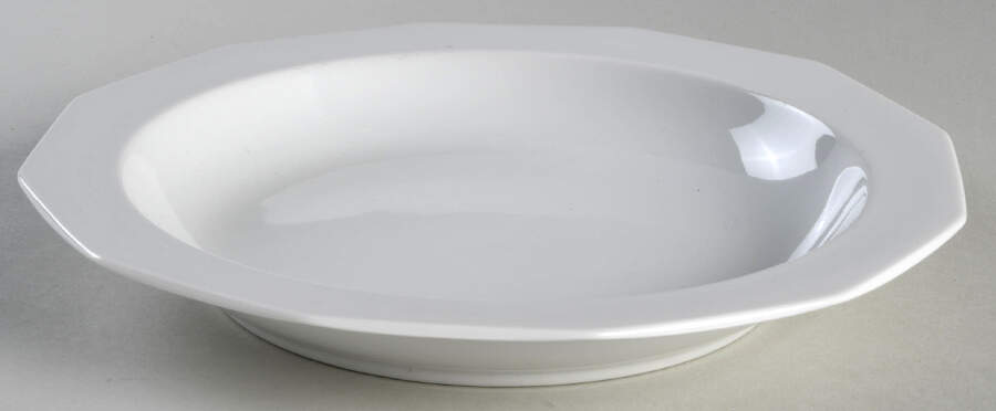 Festival White Rim Soup Bowl by Thomas-1