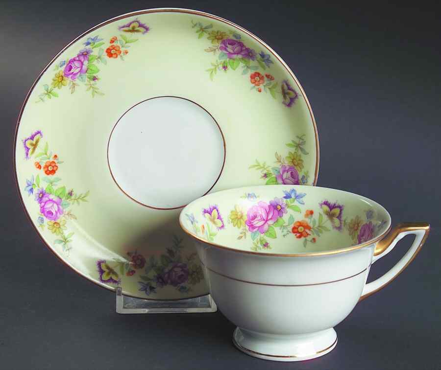 Florabella Footed Cup & Saucer Set by Thomas-1