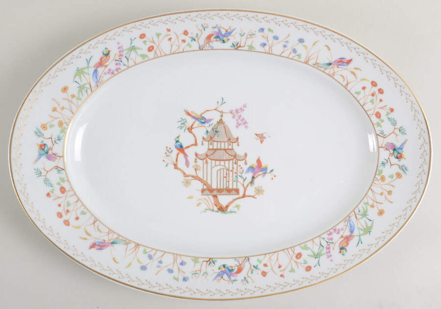Audubon 15" Oval Serving Platter by Tiffany-1