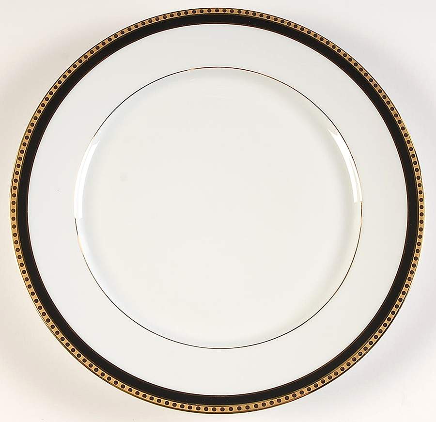 Black Band Service Plate (Charger) by Tiffany-1