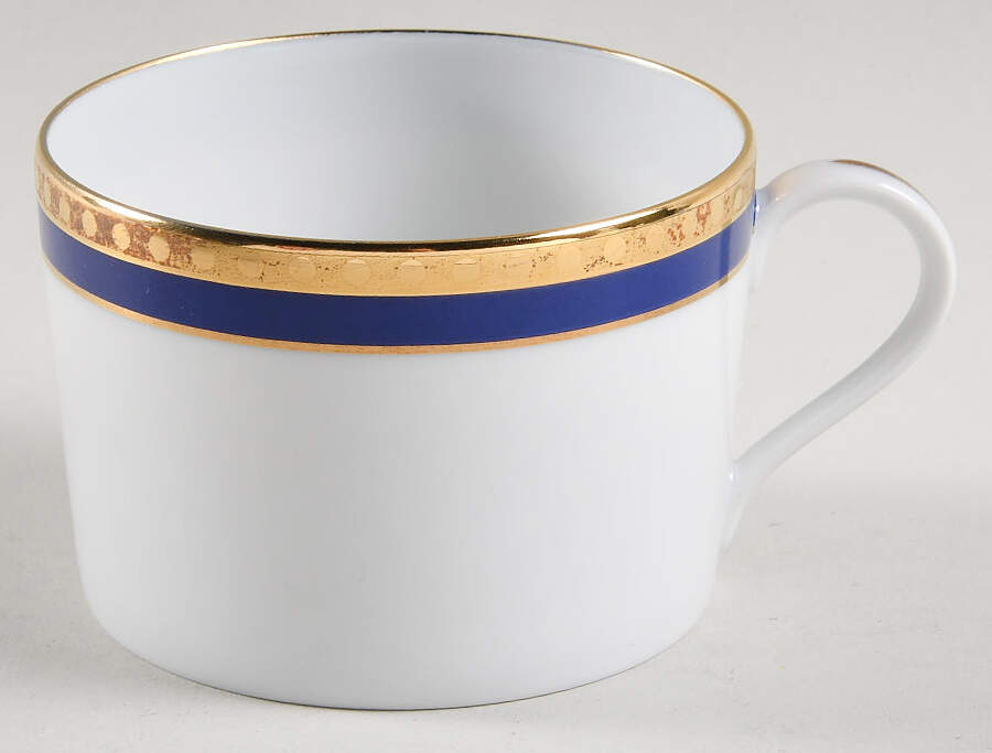 Blue Band Flat Cup by Tiffany-1