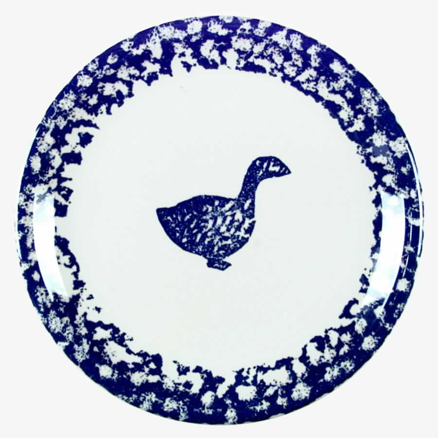 Sponge Blue (Animals or Hearts) Dinner Plate by Tienshan-1