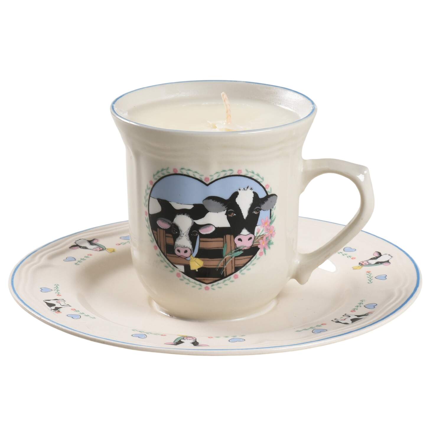 Buttercup Scented Cup & Saucer Candle-Lavender  HC by Tienshan-1