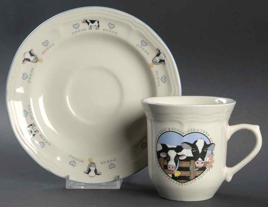 Buttercup Flat Cup & Saucer Set by Tienshan-1