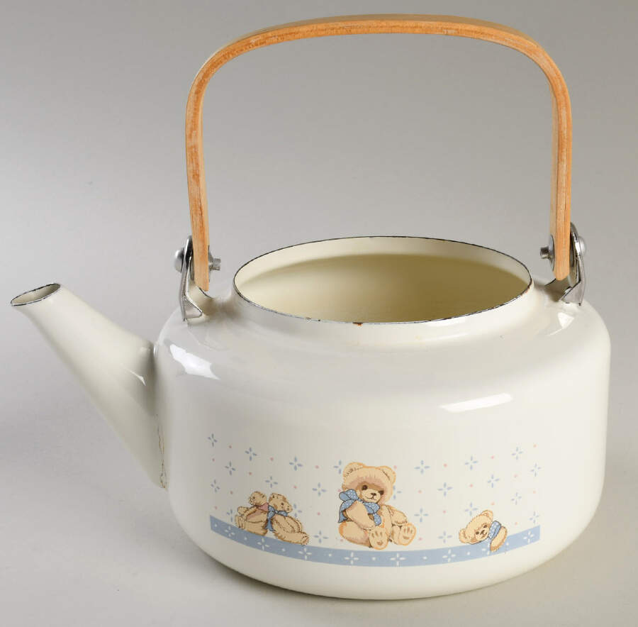 Country Bear Metal Kettle No Lid by Tienshan-1
