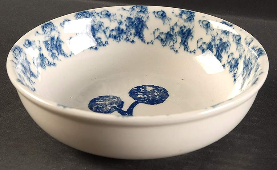 Fruits Blue Coupe Cereal Bowl by Tienshan-1