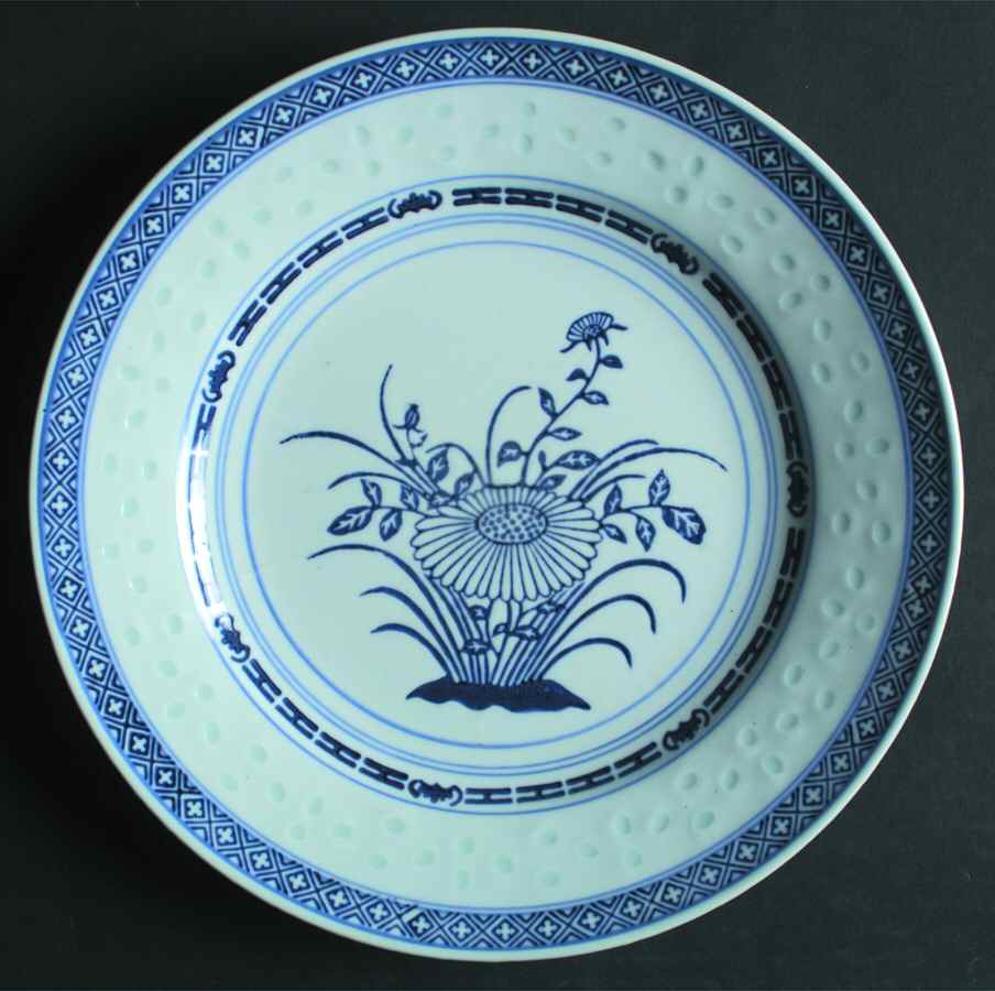 Rice Flower Dinner Plate by Tienshan-1