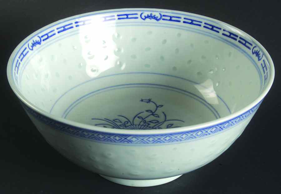 Rice Flower 8" Round Vegetable Bowl by Tienshan-1