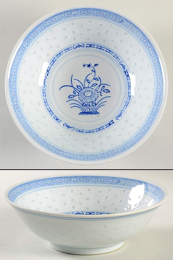 Rice Flower Coupe Soup Bowl by Tienshan-1