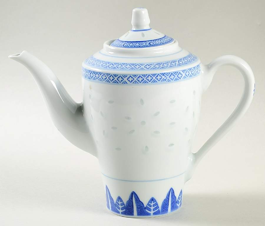 Rice Flower Mini Coffee Pot & Lid by Tienshan-1
