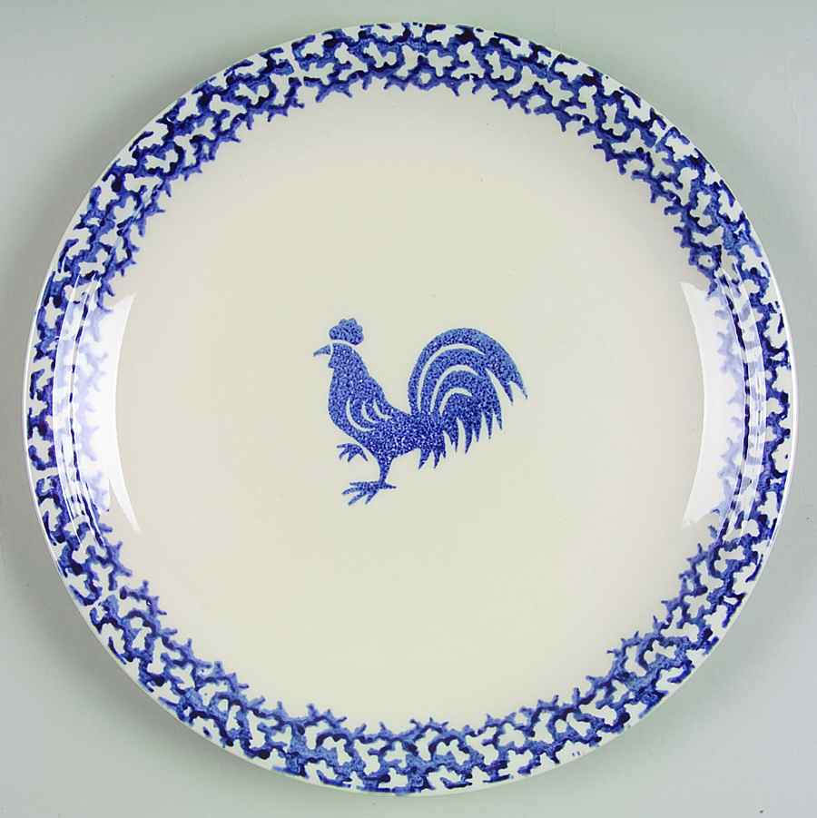 Sponge Blue (Animals or Hearts) Dinner Plate by Tienshan-1