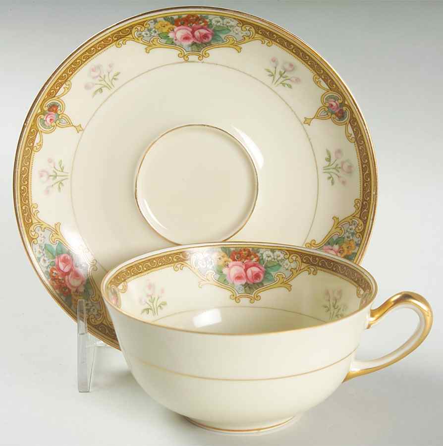 Rosalind Flat Cup & Saucer Set by R S Tillowitz-1