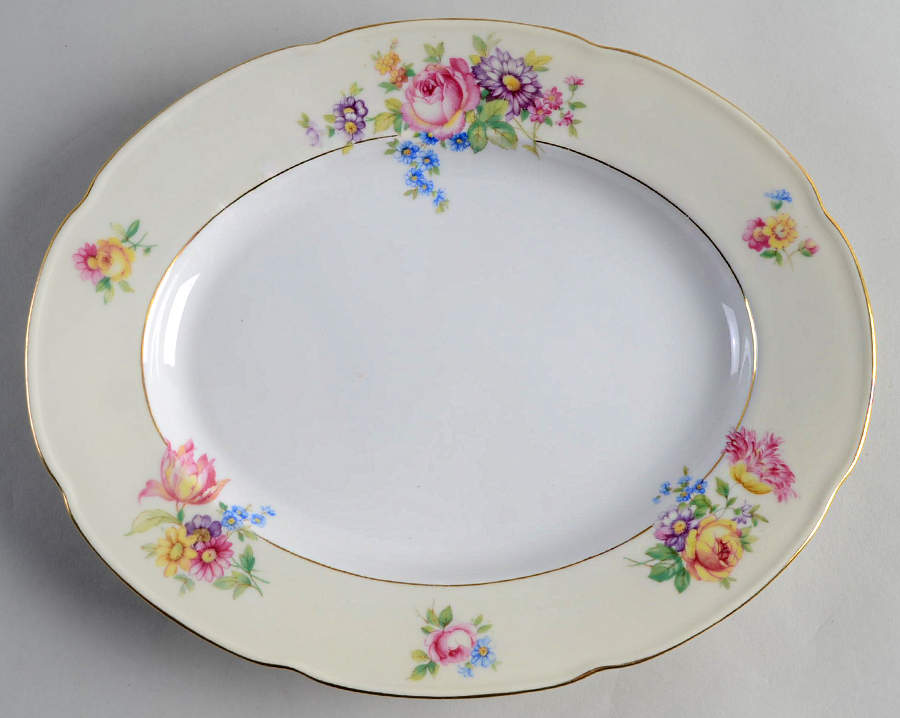 Carlton 10" Oval Serving Platter by Tirschenreuth-1