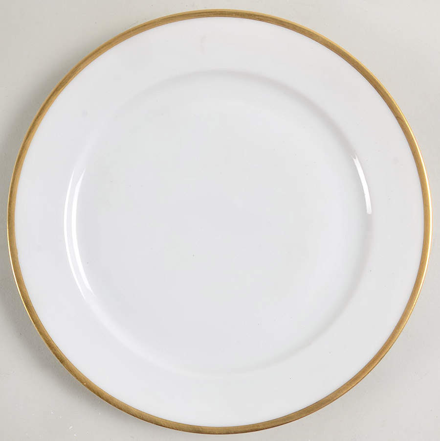 Colonial (Smooth Gold Band) Luncheon Plate by Tirschenreuth-1