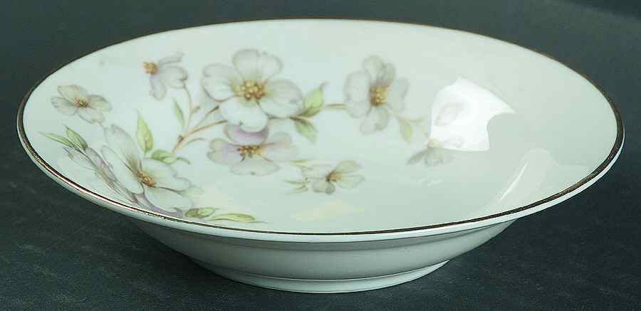 Dogwood Rim Fruit/Dessert (Sauce) Bowl by Tirschenreuth-1