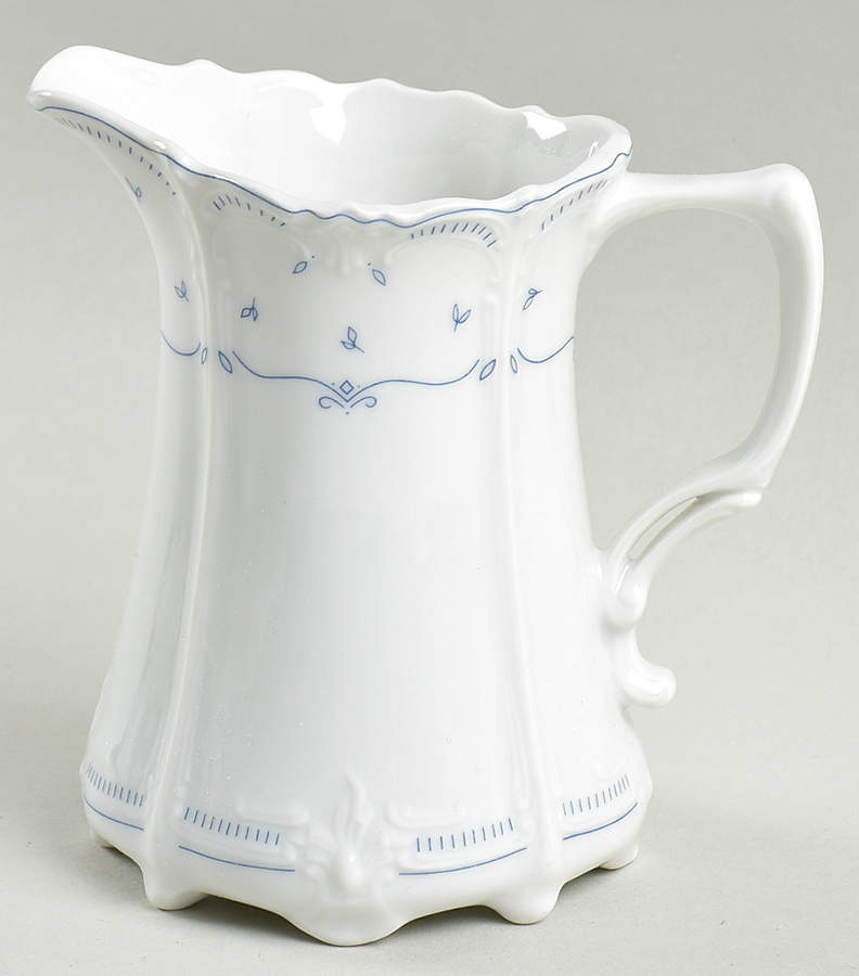 Fleur De Lis Blue Creamer by Tirschenreuth-1