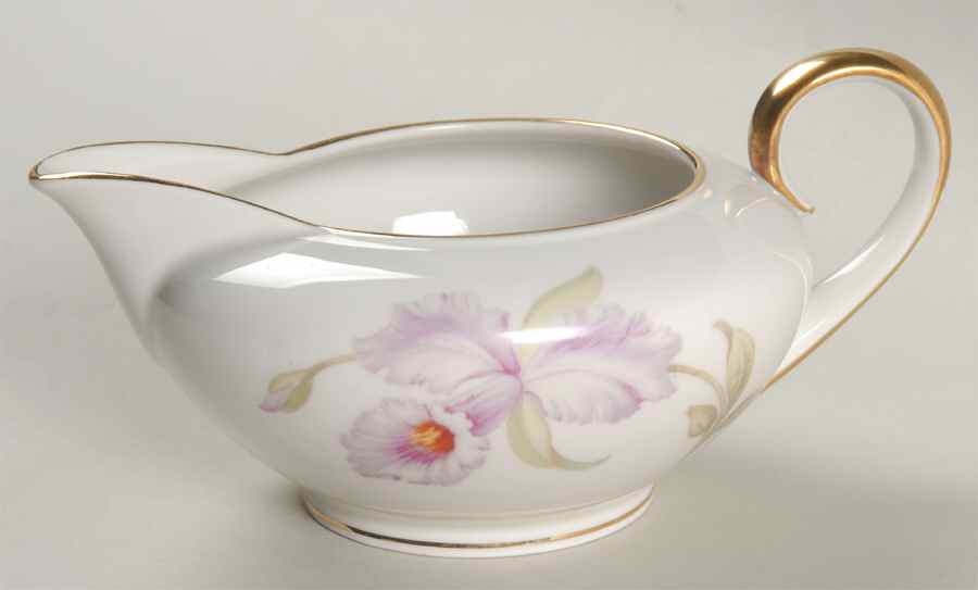 Orchid (White Background) Creamer by Tirschenreuth-1