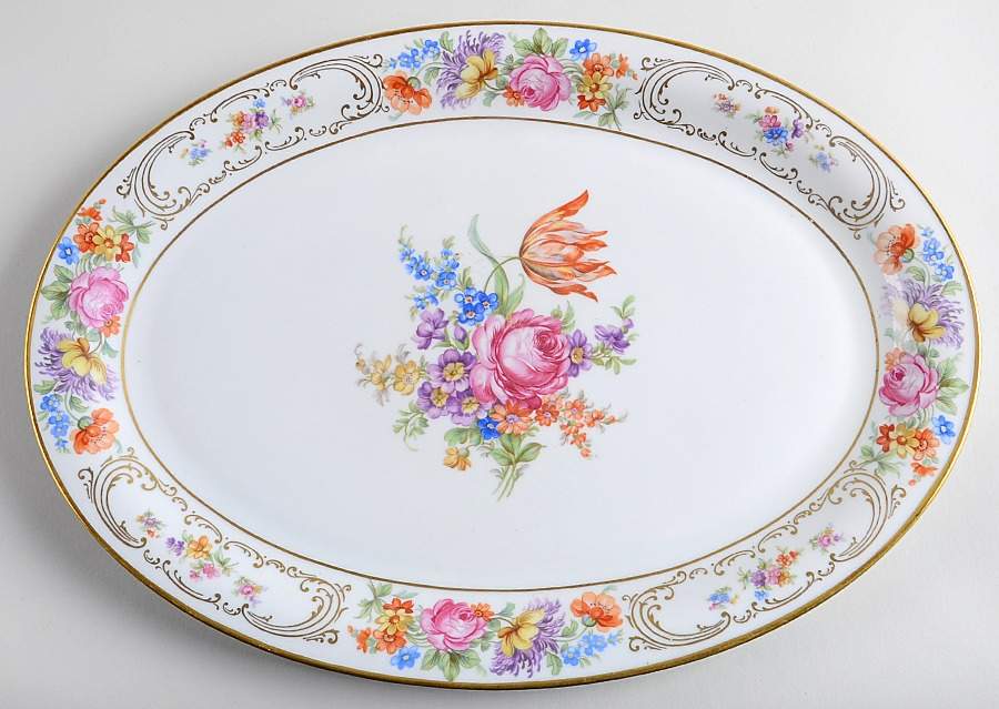 Rosepoint 15" Oval Serving Platter by Tirschenreuth-1