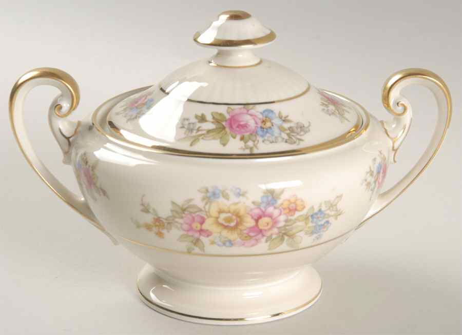 Springtime (US Zone) Sugar Bowl & Lid by Tirschenreuth-1