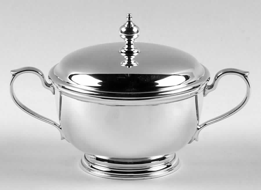 Sterling Hollowware Sugar Bowl & Lid by Tiffany & CO SILVER-1