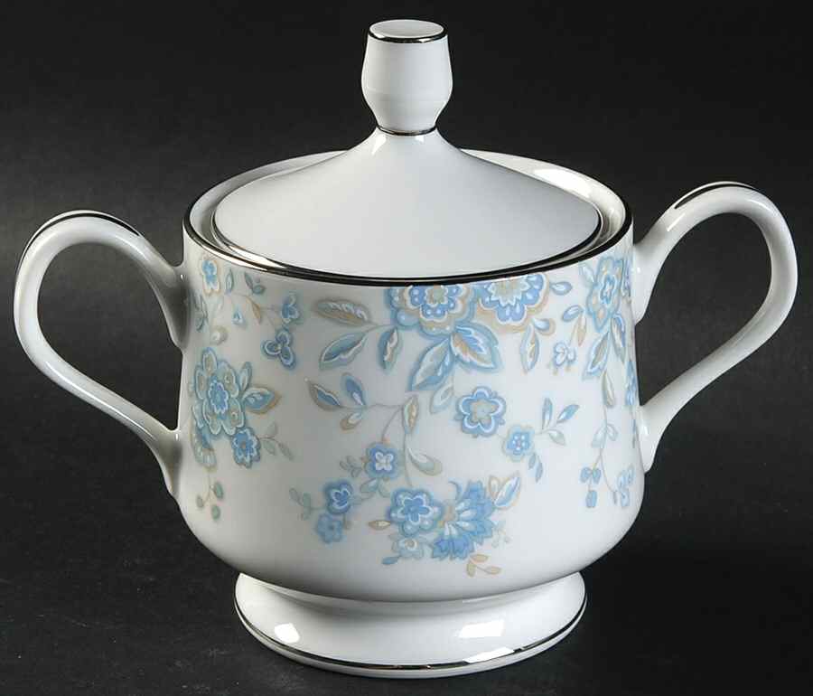 Blue Meadows Sugar Bowl & Lid by Towne-1