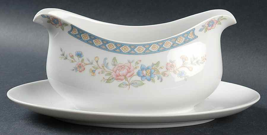 Summer Love Gravy Boat with Attached Underplate by Towne-1