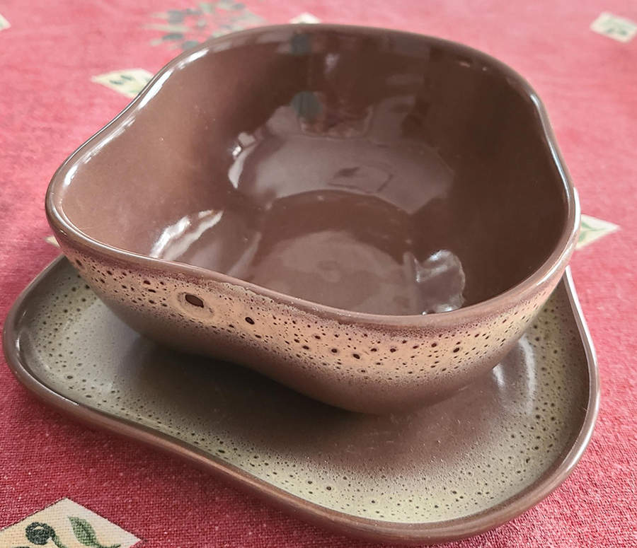 Frosty Fudge Gravy Boat with Attached Underplate by Tamac-1