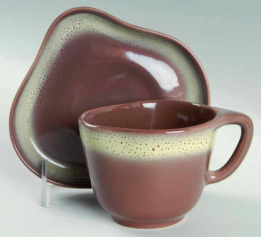 Frosty Fudge Flat Cup & Saucer Set by Tamac-1