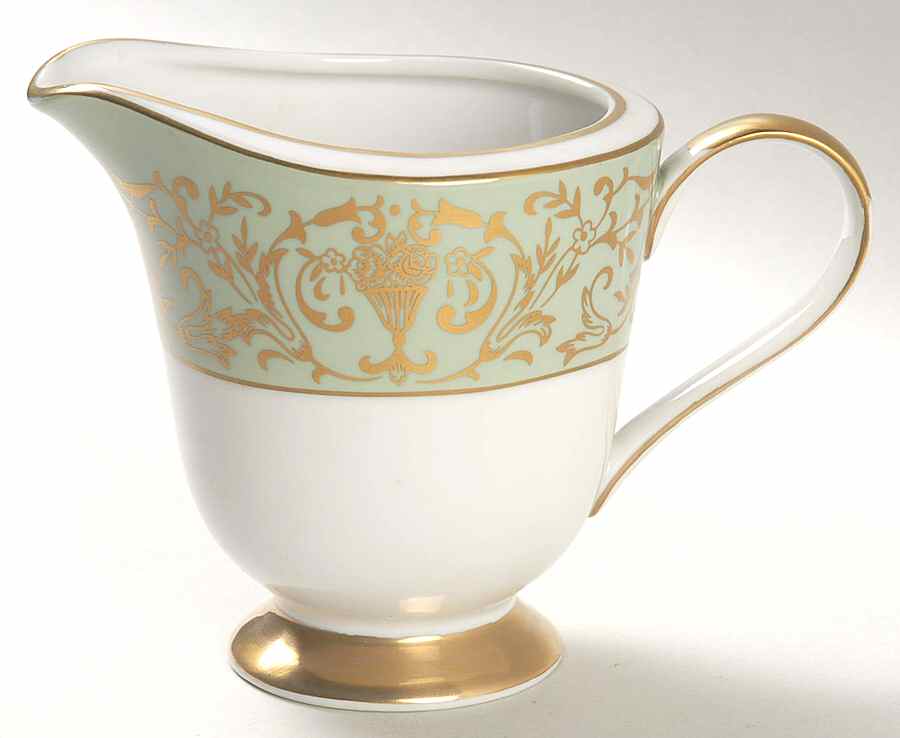 Coronation Green Creamer by Tradition-1