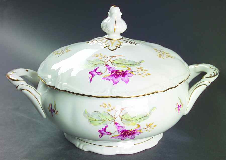 Aloha Round Covered Vegetable by Treasure Chest-1