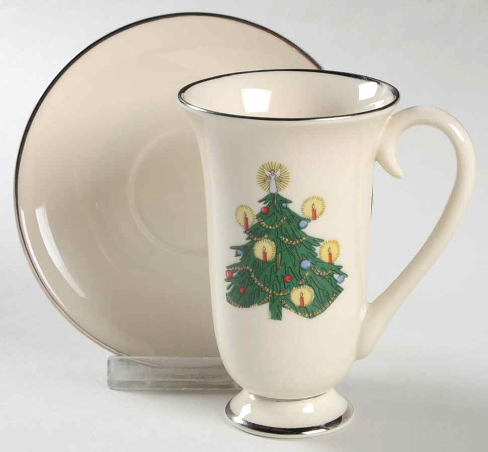 FL48 Platinum Irish Coffee Cup and Saucer Set by Flintridge-1