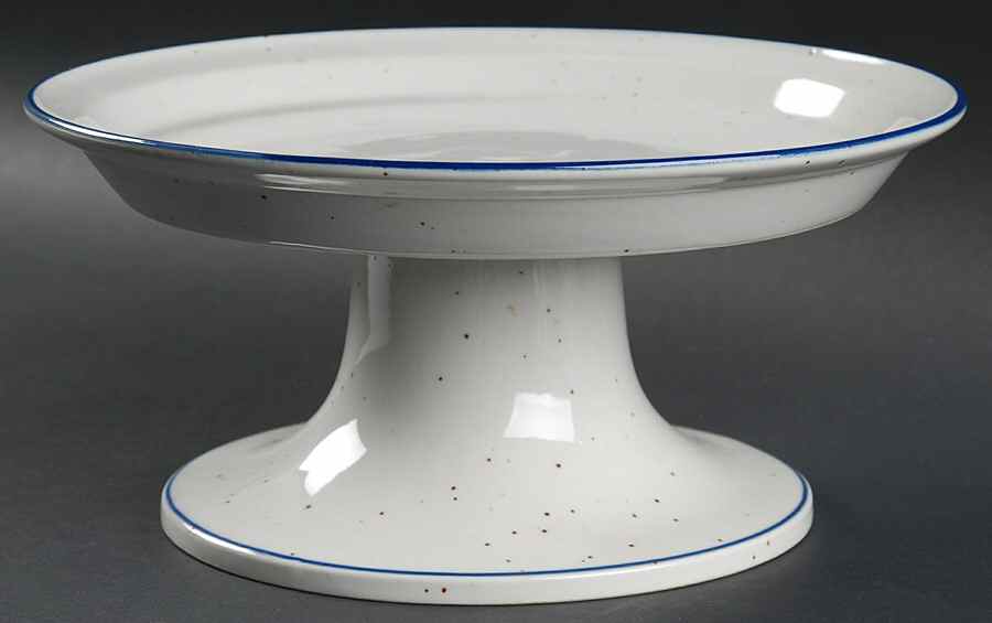 Earthstone Blue Reef 10" Diameter Pedestal Cake Stand by Trend Pacific-1