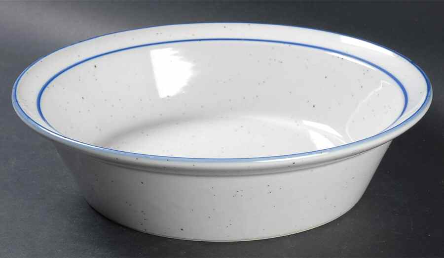Earthstone Blue Reef 11" Round Vegetable Bowl by Trend Pacific-1