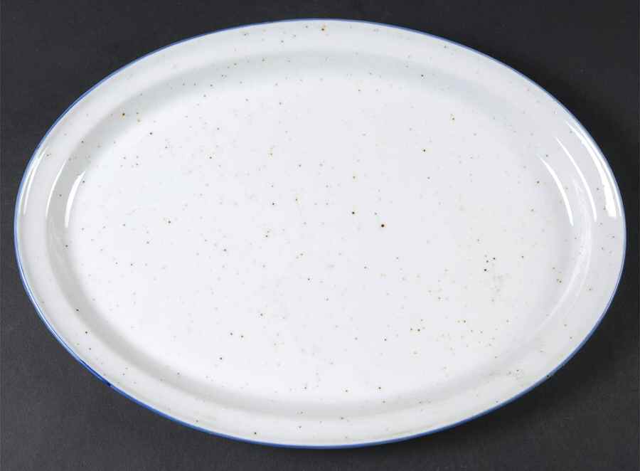 Earthstone Blue Reef 14" Oval Serving Platter by Trend Pacific-1