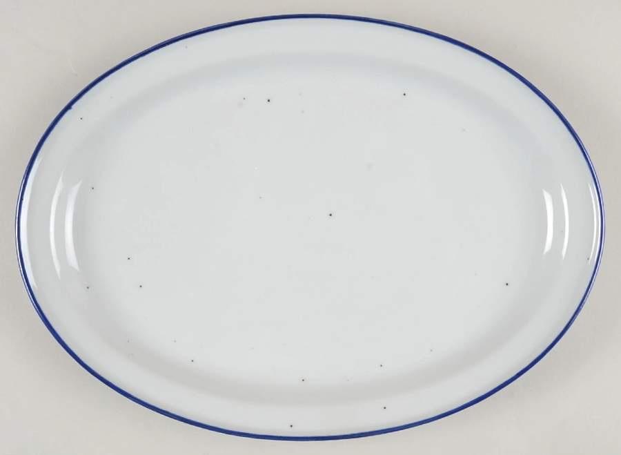 Earthstone Blue Reef 12" Oval Serving Platter by Trend Pacific-1