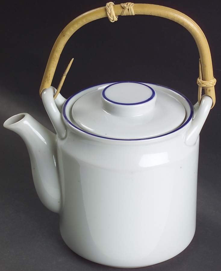 Earthstone Blue Reef Teapot & Lid with Removable Top Handle by Trend Pacific-1