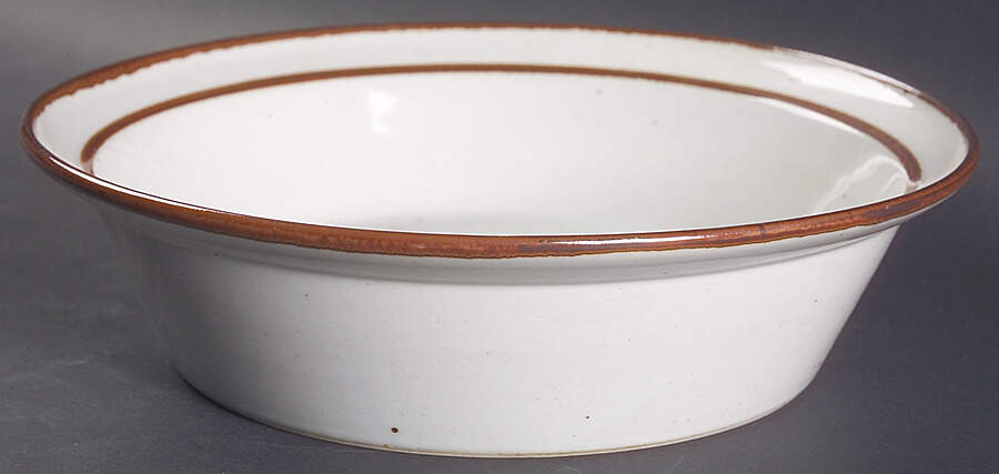 Earthstone Rust Brown 9" Round Vegetable Bowl by Trend Pacific-1