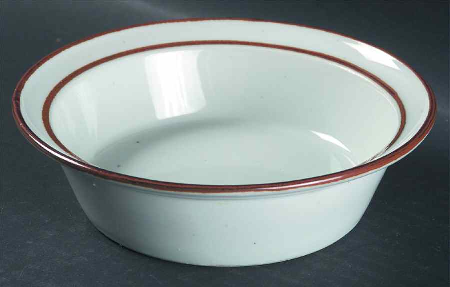 Earthstone Rust Brown Rim Cereal Bowl by Trend Pacific-1