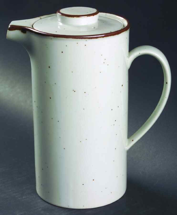 Earthstone Rust Brown Coffee Pot & Lid by Trend Pacific-1