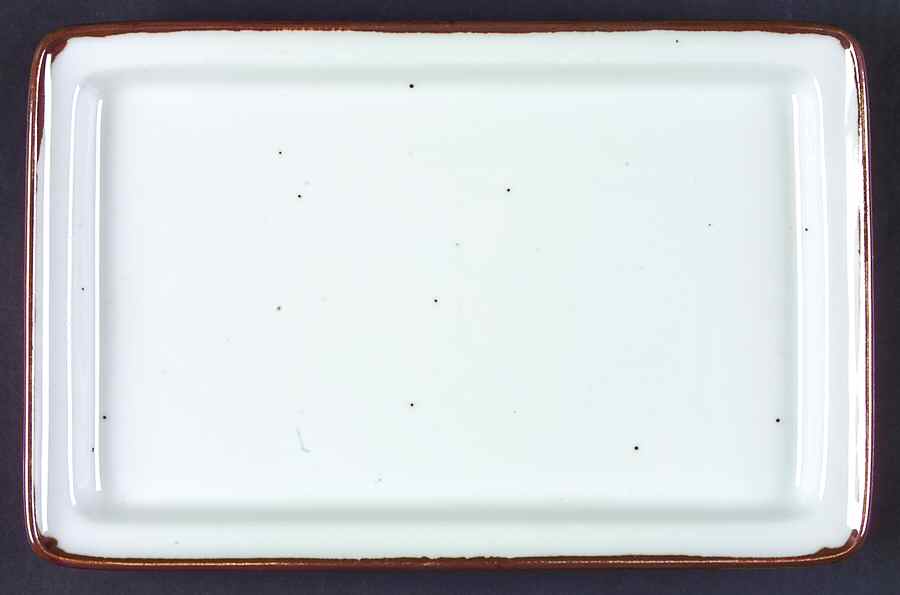 Earthstone Rust Brown 11" Rectangular Serving Platter by Trend Pacific-1