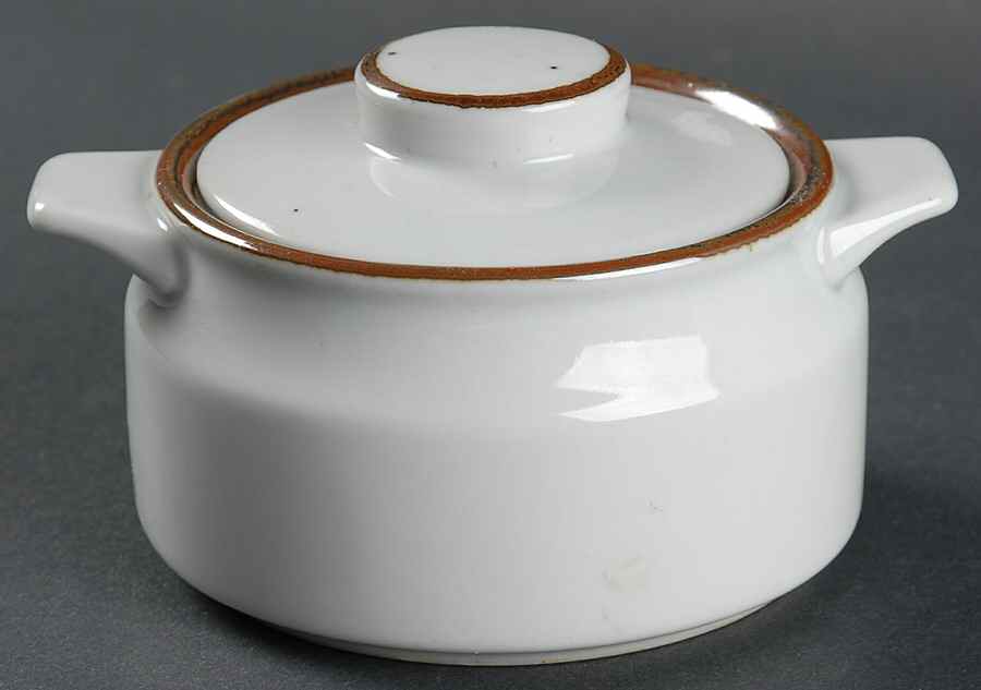 Earthstone Rust Brown Individual Casserole & Lid by Trend Pacific-1
