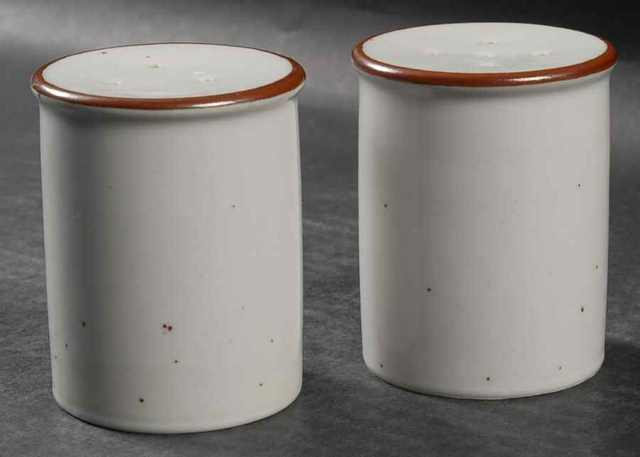 Earthstone Rust Brown Salt & Pepper Set by Trend Pacific-1