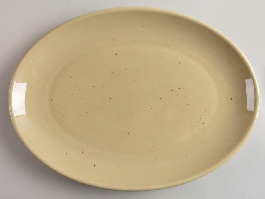 Galaxy Wheatstone 12" Oval Serving Platter by Trend Pacific-1